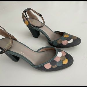 Suede and leather Camper high heels